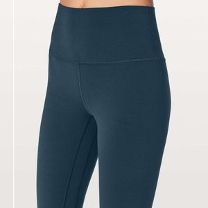 Lululemon Align leggings 28” nocturnal teal